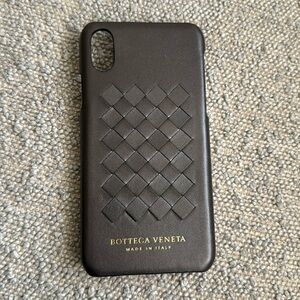 BOTTEGA VENETA
Intrecciato Leather iPhone X Case
SILVER BLACK , One Size